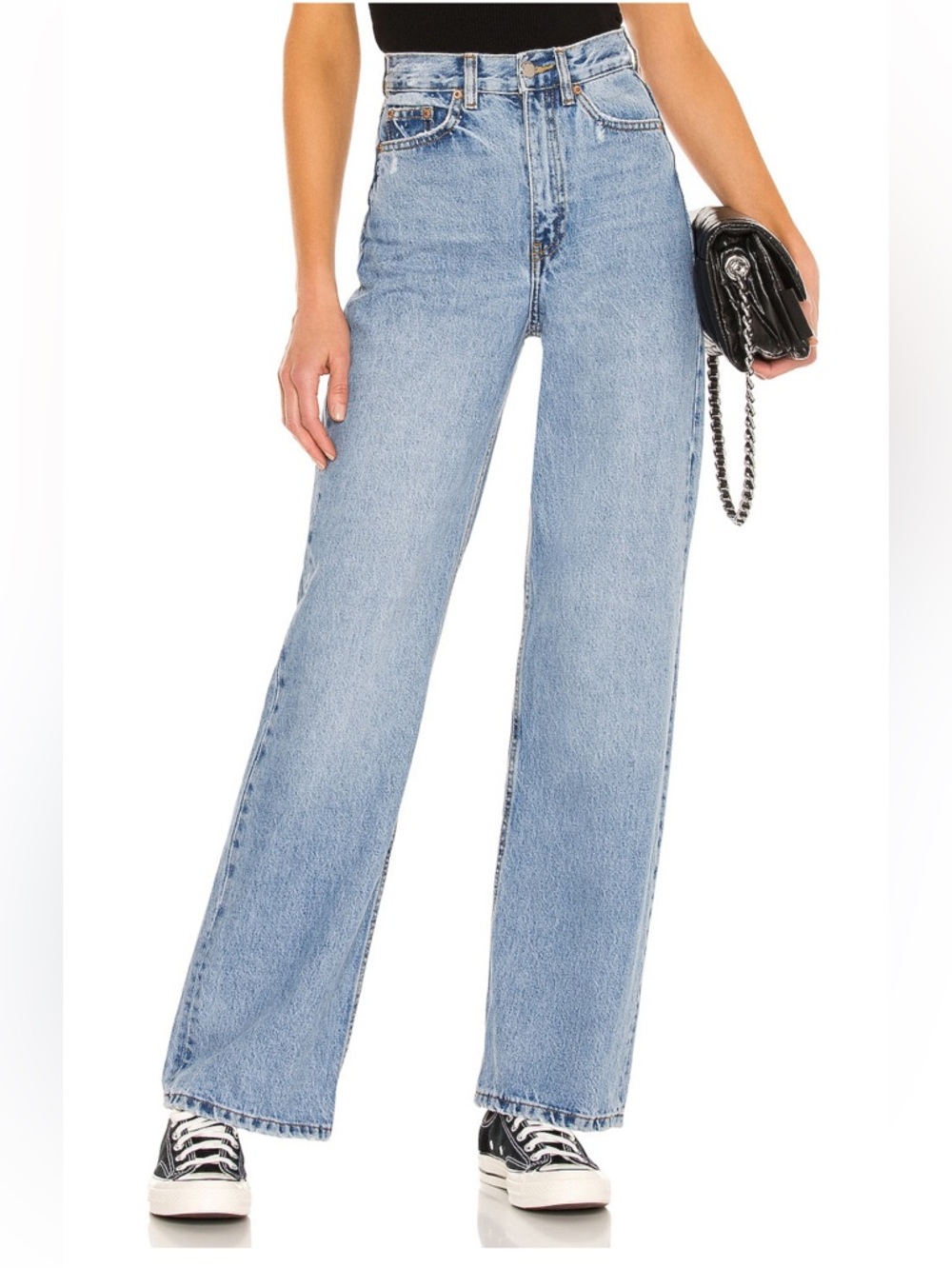 Dr. Denim Echo Wide Leg Jeans in Blue Jay